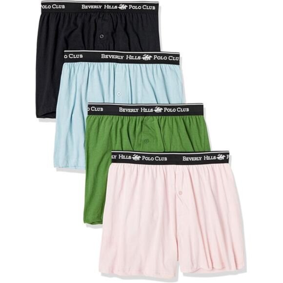 Polo Club Men's 4 Pack Knit Boxer - Picture 1 of 3